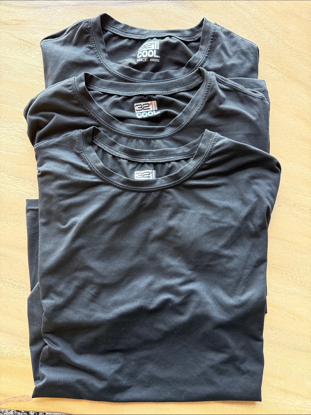 32 Degrees Men’s Black Short Sleeve Performance Crew Tee